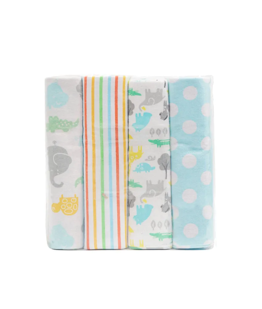 04pcs Receiving Blankets - Yellow