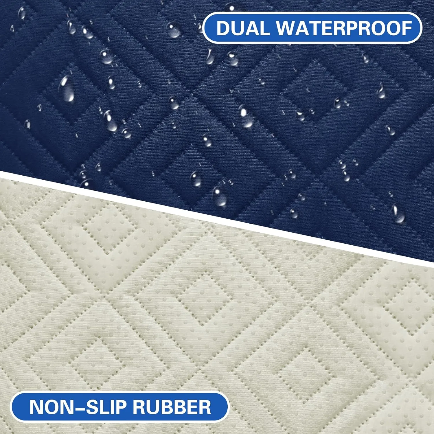 2025 Waterproof Dog Blankets (68"x82") Comfy Sofa Bed Mat for Pets, New Upgrade Bed Couch Pads Super Soft Anti Slip, Indoor Incontinence Sofa Furniture Protector Durable Washable Blanket (Navy Blue)