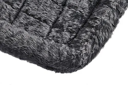 22L-Inch Gray Dog Bed or Cat Bed w/ Comfortable Bolster | Ideal for XS Dog Breeds & Fits a 22-Inch Dog Crate | Easy Maintenance Machine Wash & Dry | 1-Year Warranty