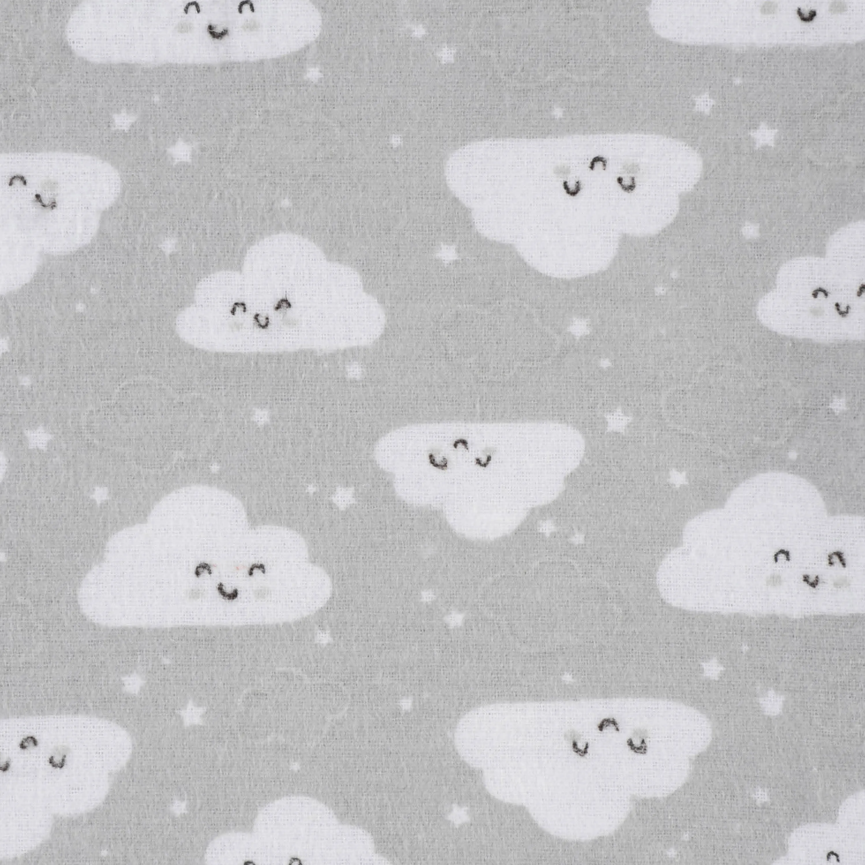 5-Pack Baby Neutral Clouds Flannel Receiving Blankets
