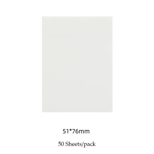 50 Sheets Creative Transparent PET Waterproof Sticky Note Pads