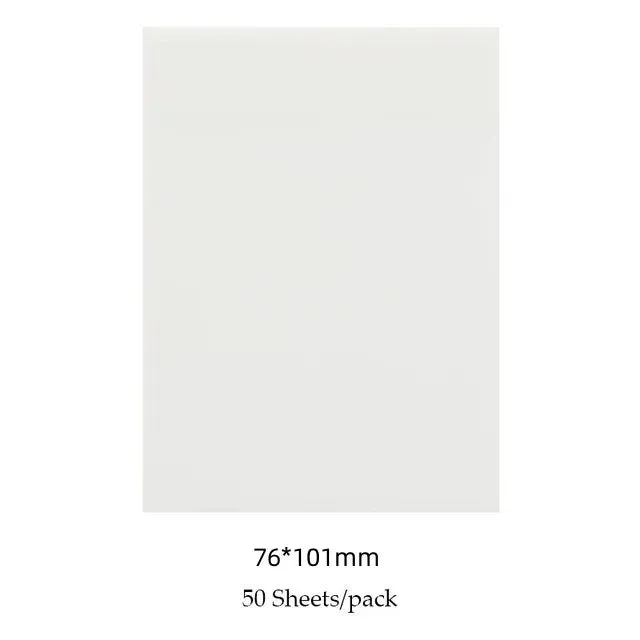 50 Sheets Creative Transparent PET Waterproof Sticky Note Pads