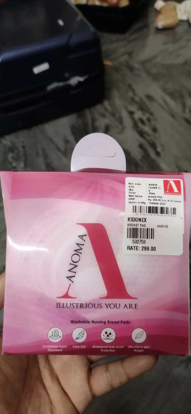 ANOMA Washable Nursing Breast Pads