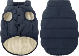 ASENKU Windproof Winter Coat - Waterproof Jacket, Warm Vest for Cold Weather - Pet Apparel With 2 Layers Fleece Lined for Small Medium Large Dogs (XS, Blue)