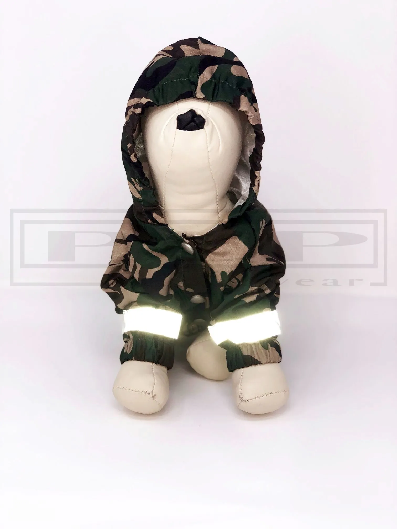 Baaper Camo Reflective Windbreaker Hooded Jacket