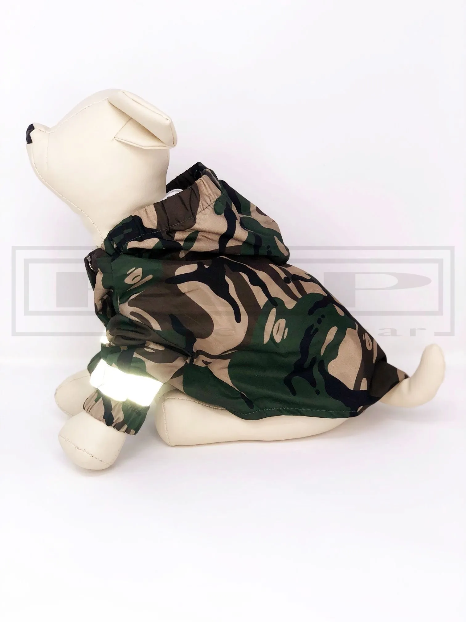 Baaper Camo Reflective Windbreaker Hooded Jacket