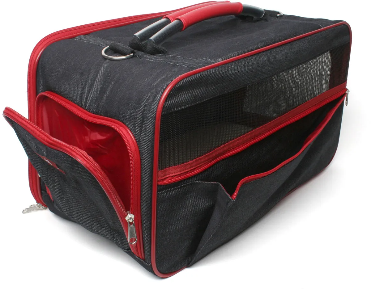 Bark N Bag Organic Denim Classic Carrier Large