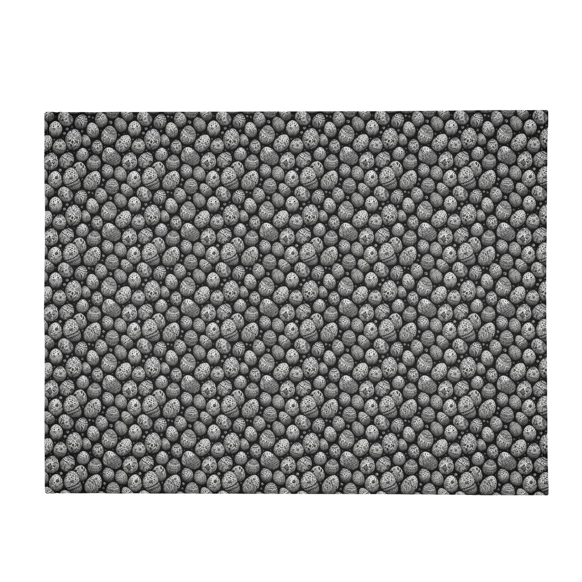 Black and White Egg Flannel Breathable Blanket 4 Sizes