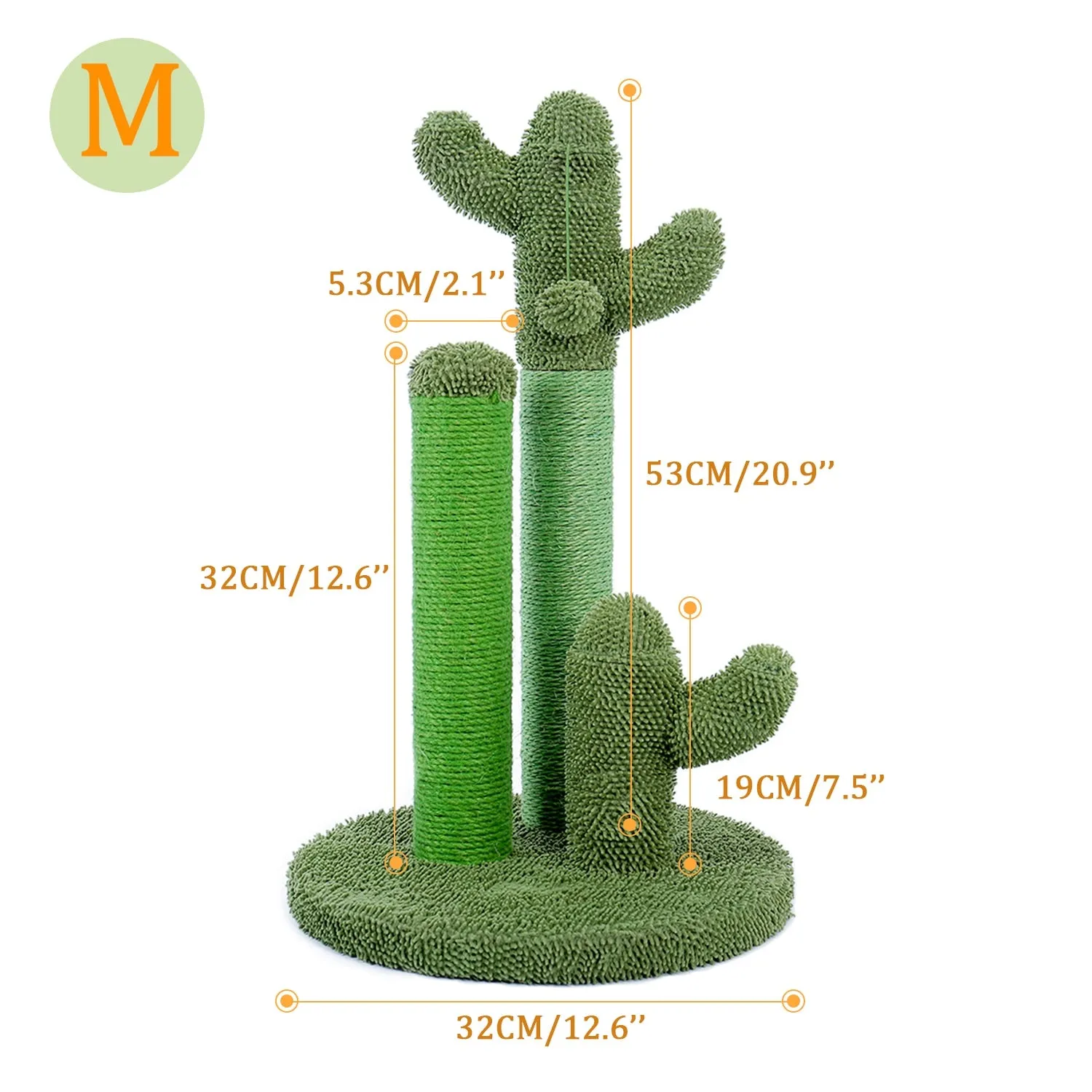 Cactus cat scratcher post featuring cat tree