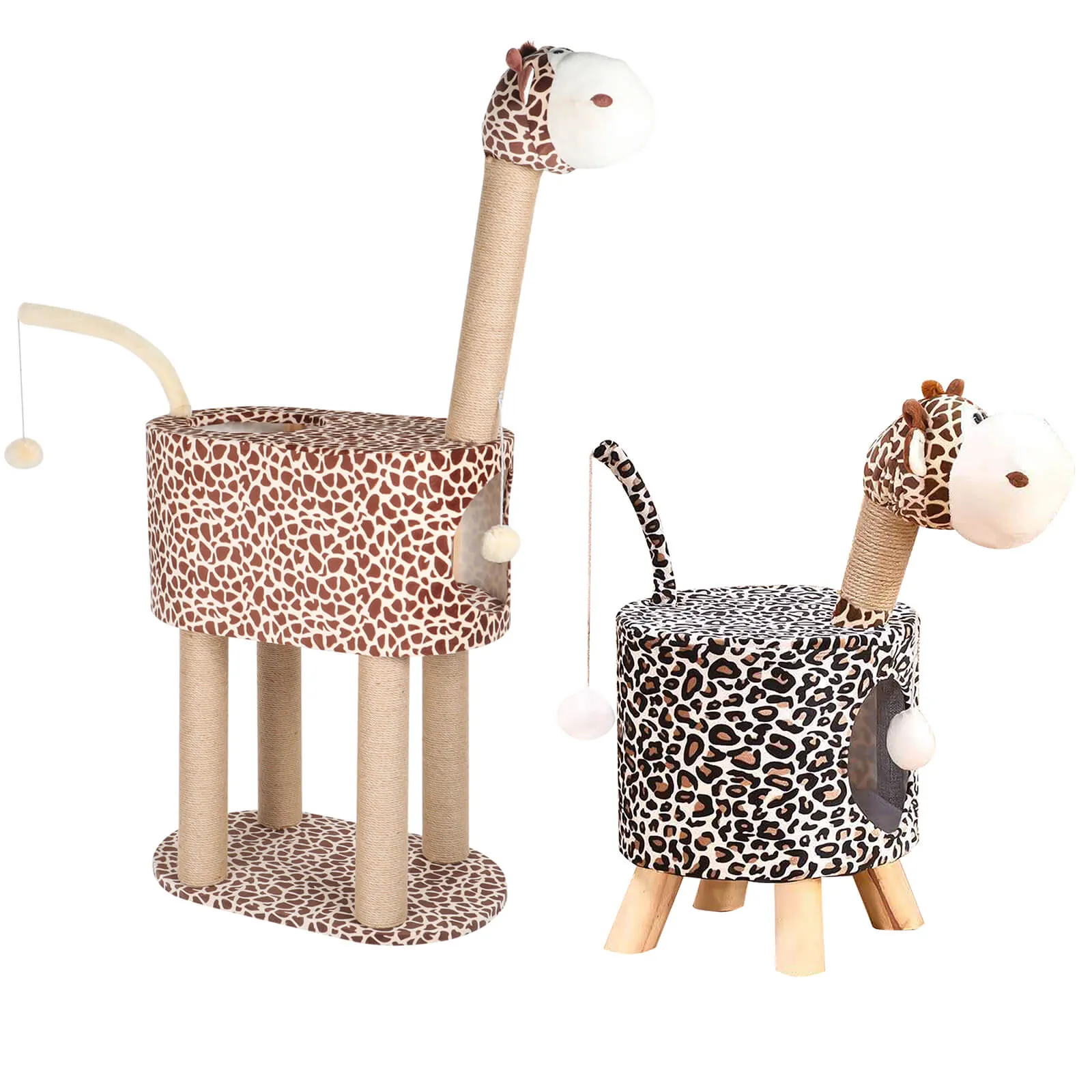 Cat Tree Condo Tower Pet Play House with Scratching Posts