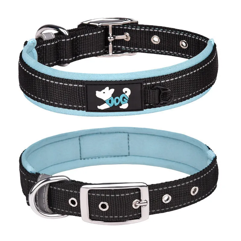 Comfortable Fit Reflective Nylon Dog Collar