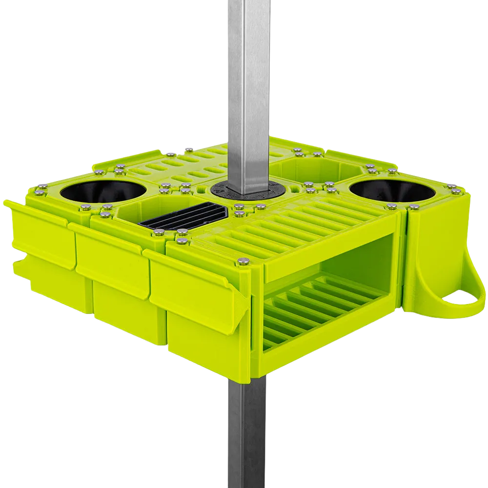 Custom Cube Tool Caddy Lime Green by Vanity Fur