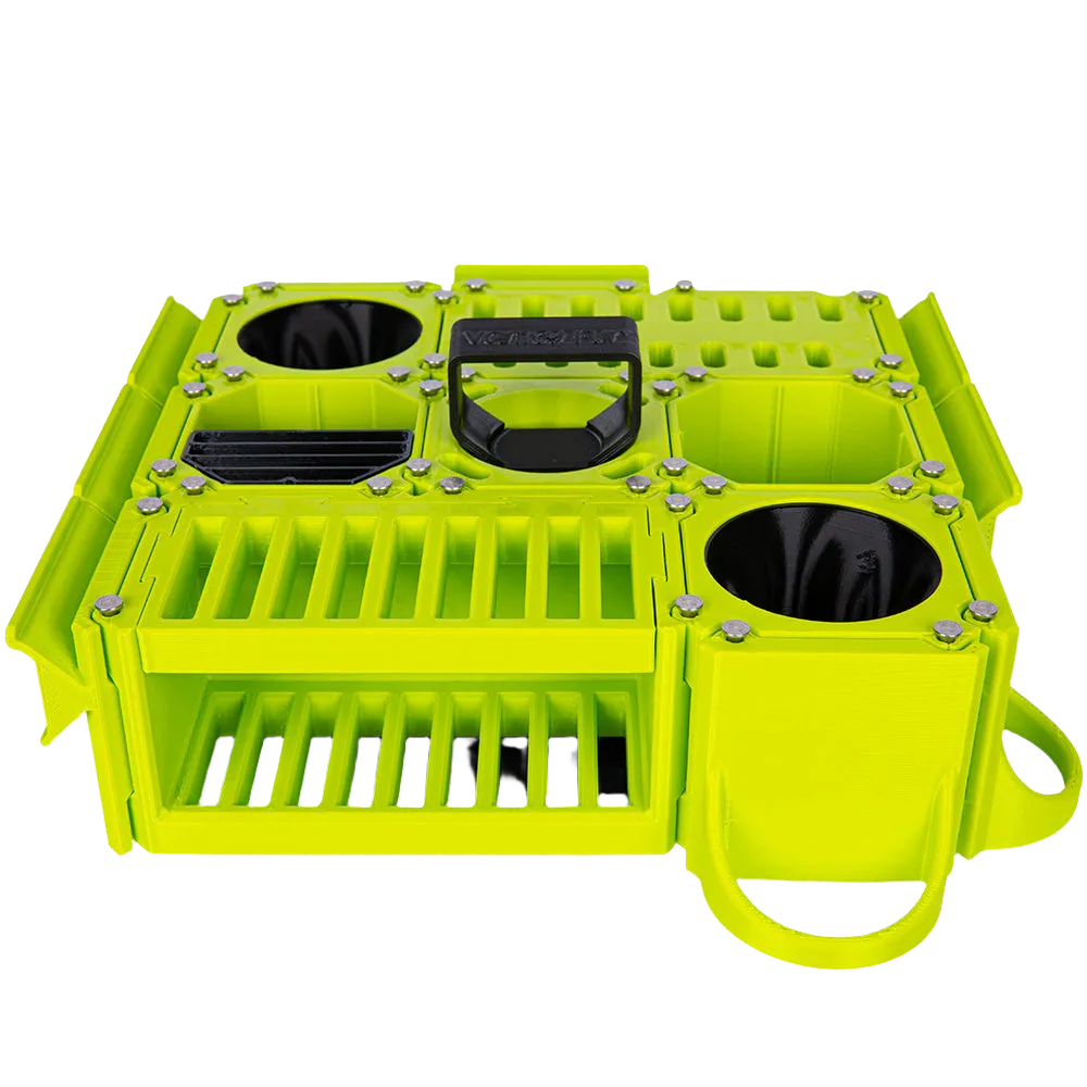 Custom Cube Tool Caddy Lime Green by Vanity Fur