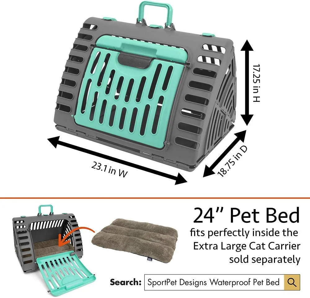 Designs Foldable Travel Cat Carrier