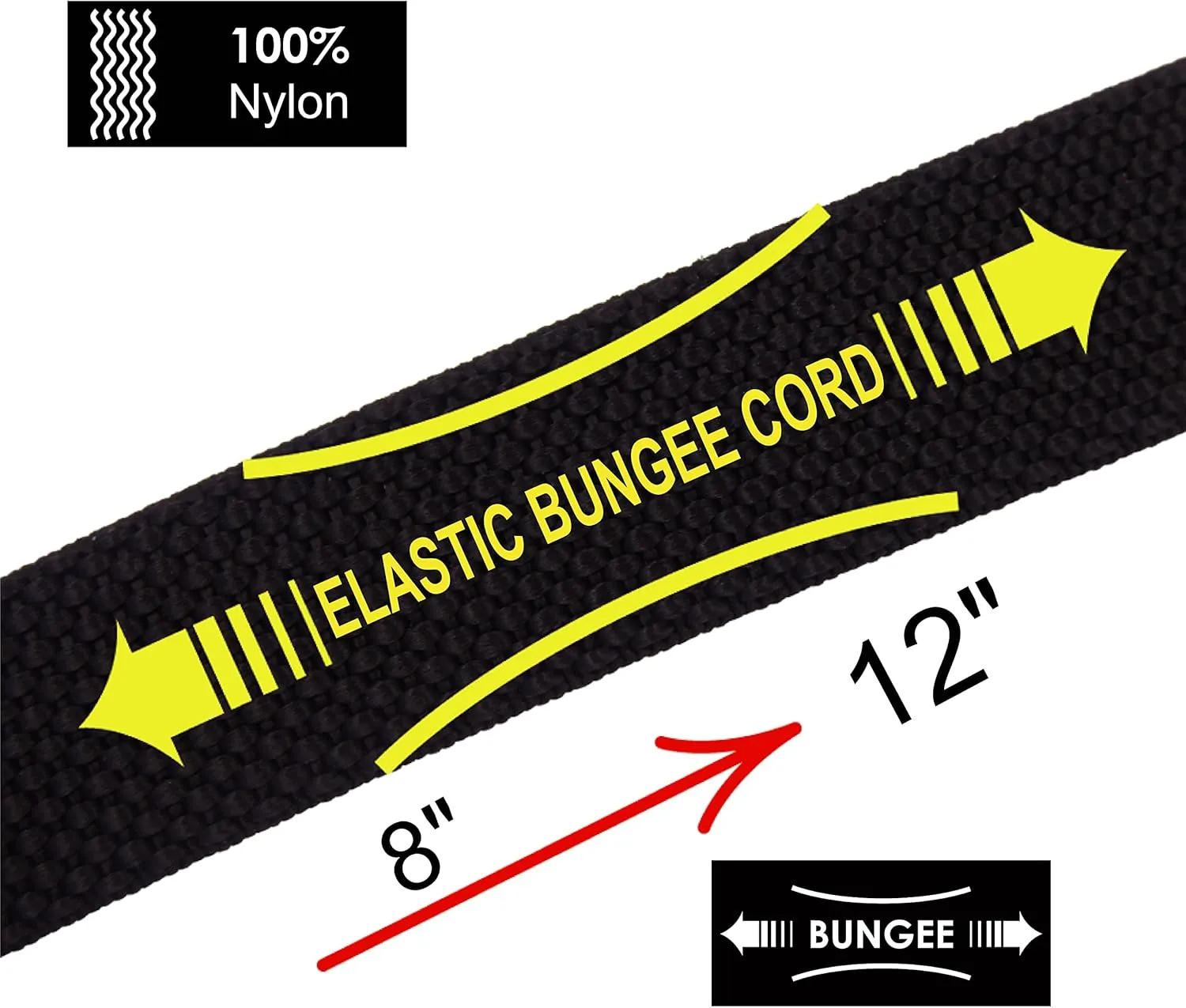DOCO Heavy Duty Adjustable Nylon Dog Collar with Double D-Rings and Shock Absorbing Short Traffic Bungee Leash 22 with Neoprene Handle - Collar and Leash Set for Large and X-Large Dogs