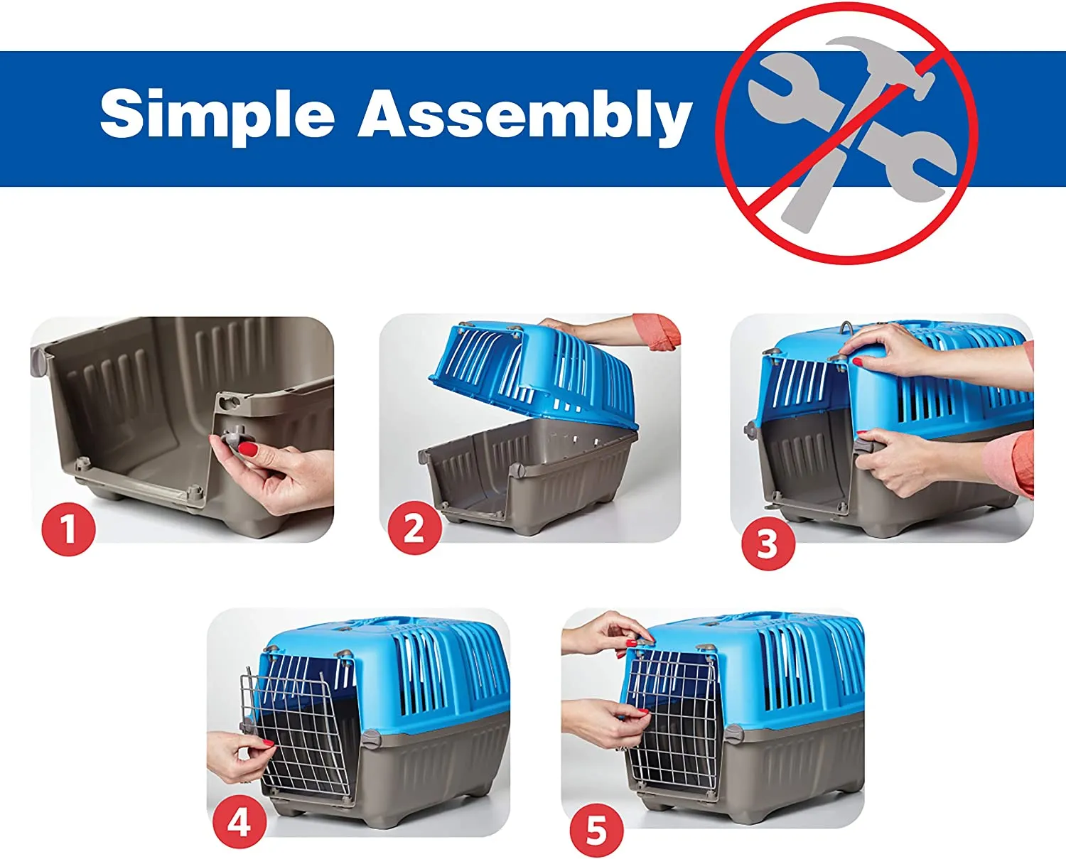 Dog Carrier Features Easy Assembly and Not The Tedious Nut