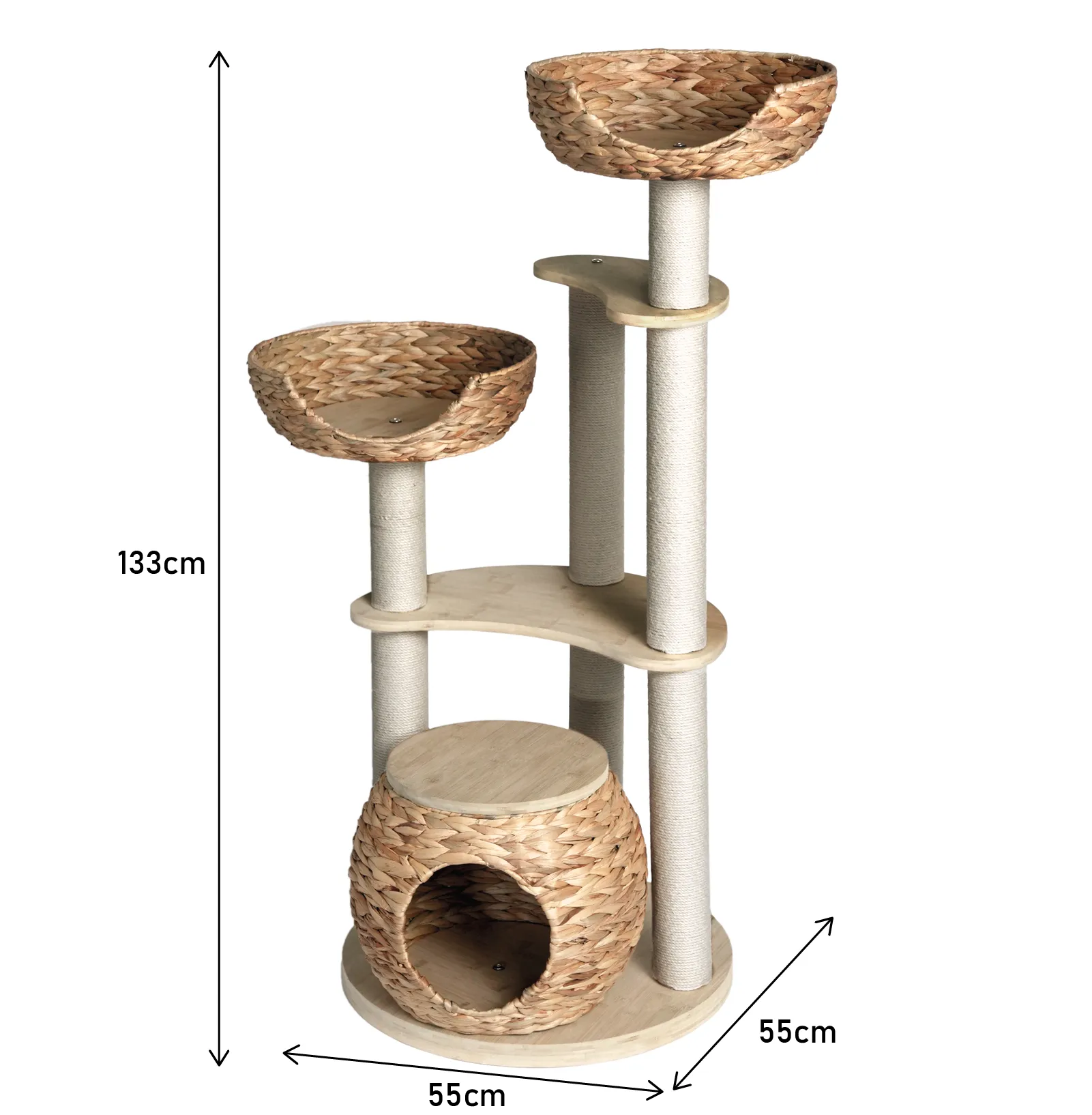 Eco-Friendly Bamboo Cat Tree LARGE