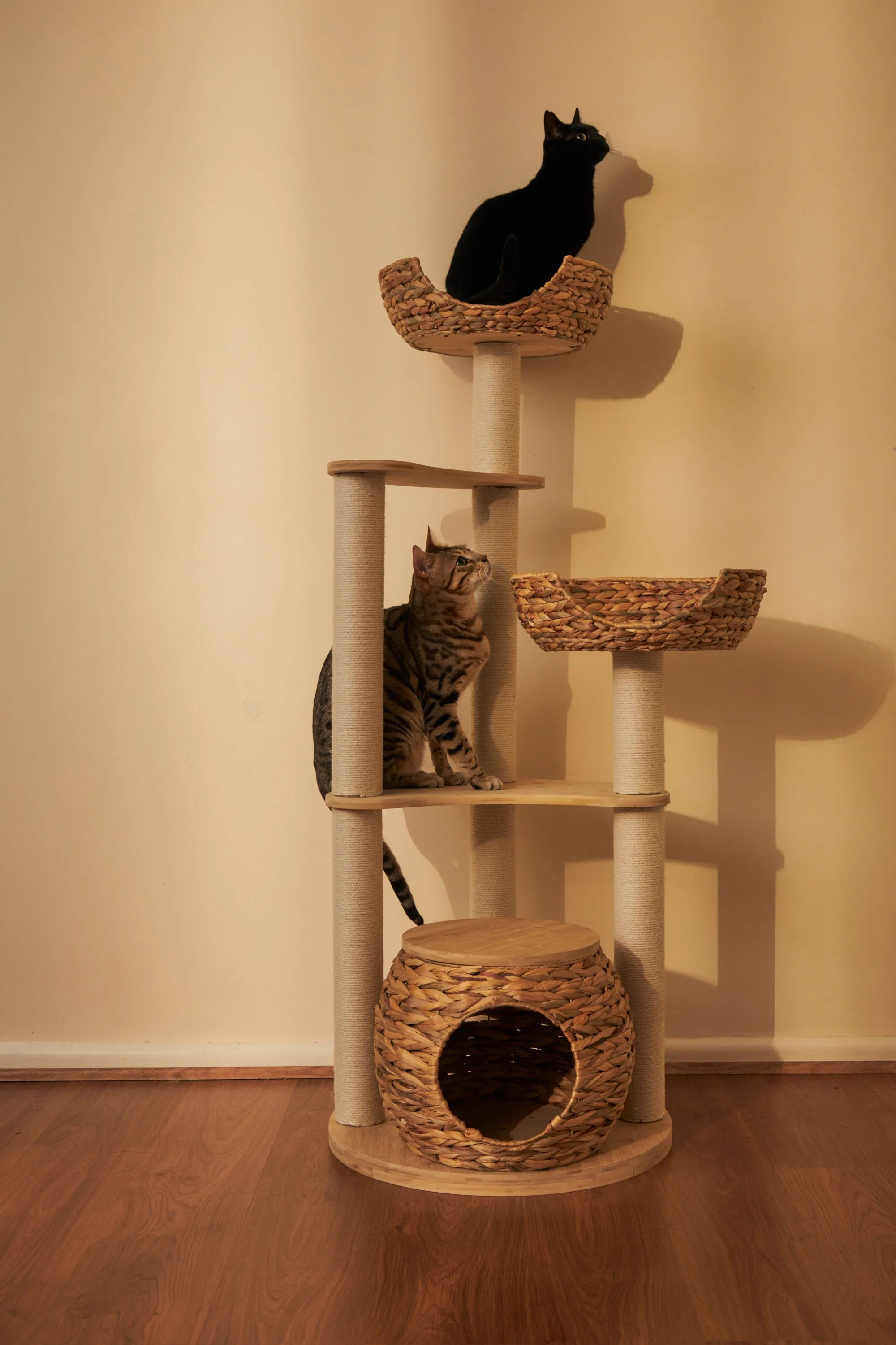 Eco-Friendly Bamboo Cat Tree LARGE