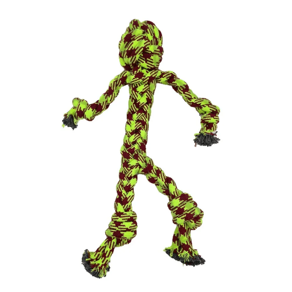 FG-Dogitos Knotted Cotton Man Shaped Rope Toy for Dogs