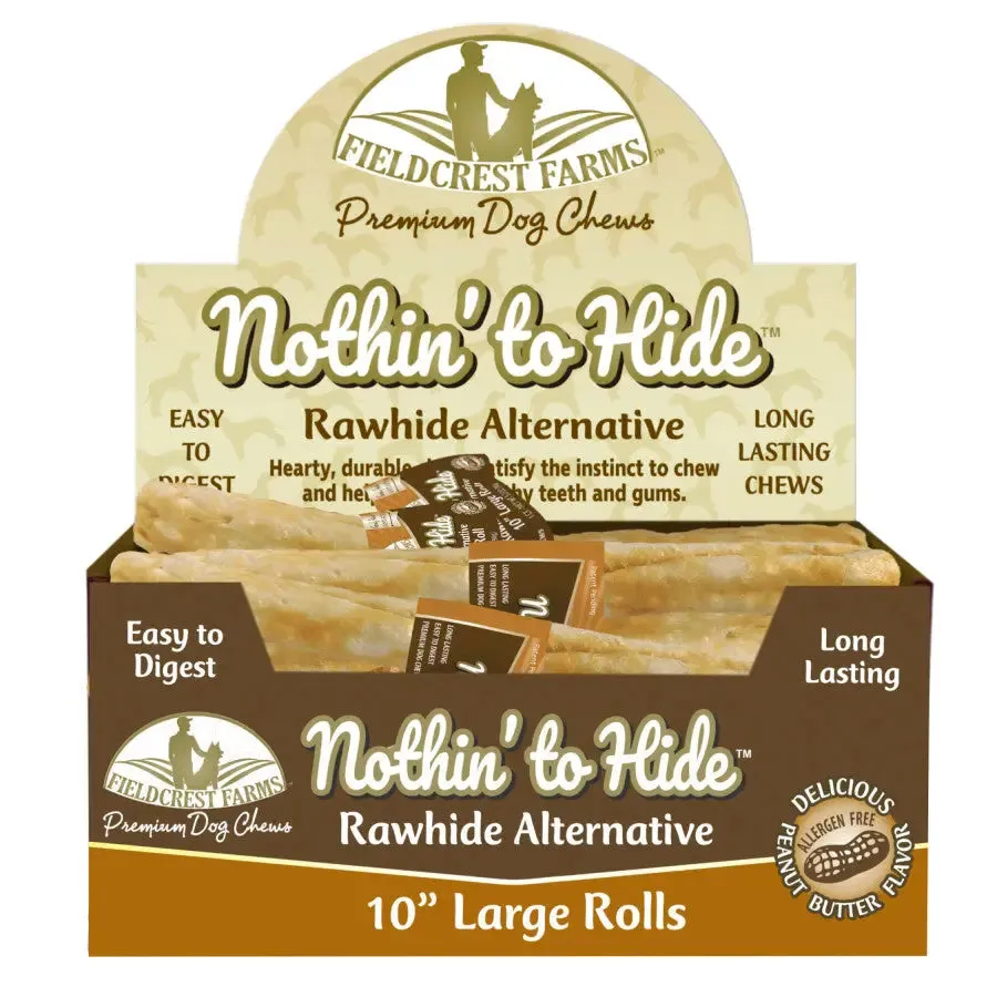 Fieldcrest Farms Nothin' to Hide Peanut Butter Flip Chips Roll Dog Treat