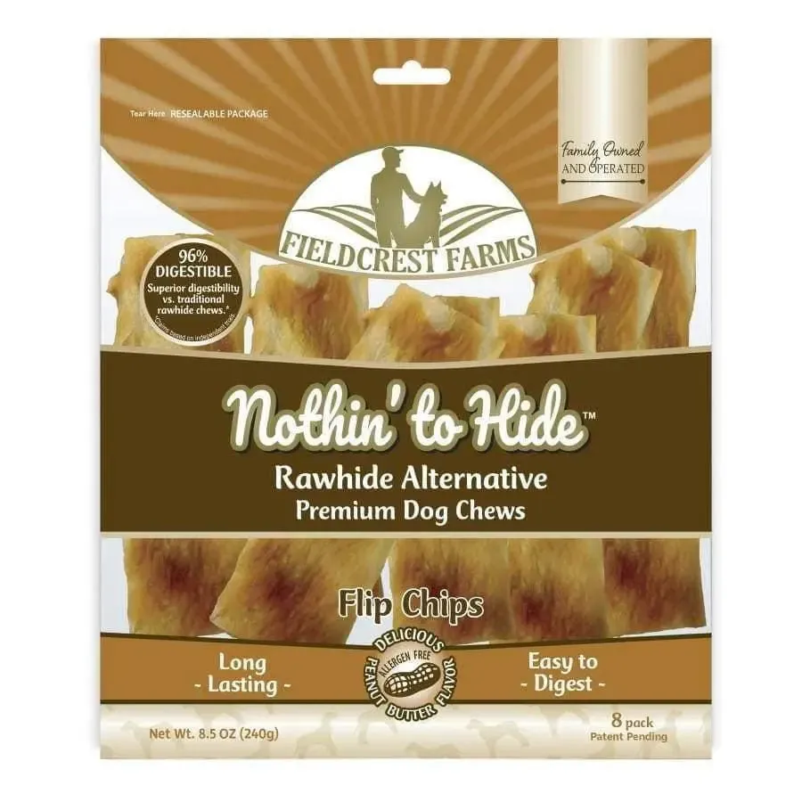 Fieldcrest Farms Nothin' to Hide Peanut Butter Flip Chips Roll Dog Treat