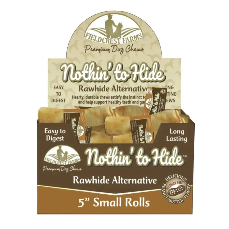 Fieldcrest Farms Nothin' to Hide Peanut Butter Flip Chips Roll Dog Treat