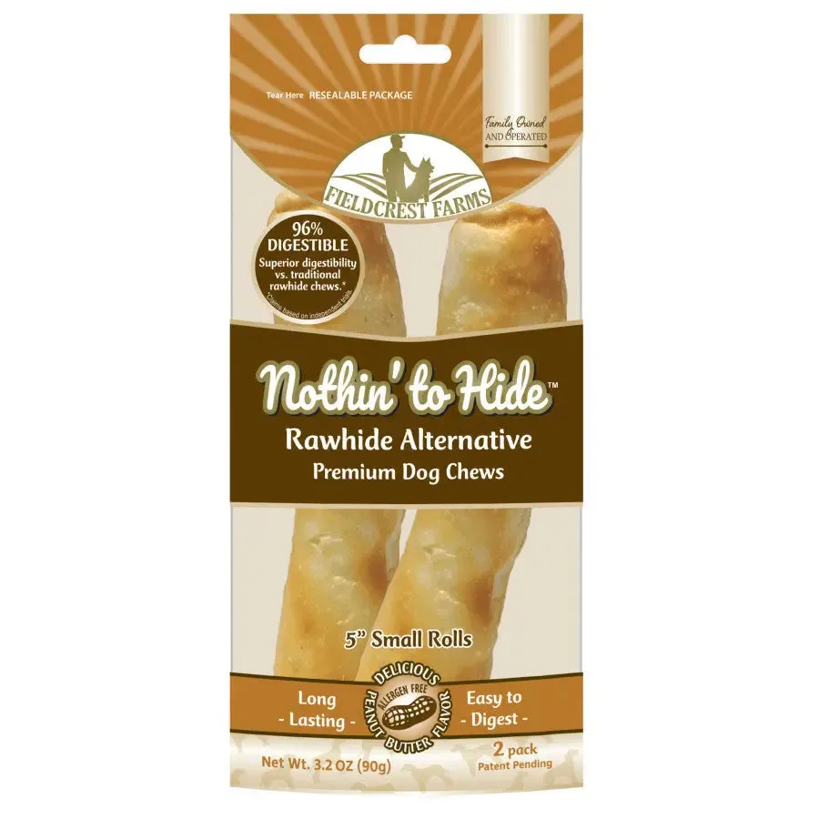 Fieldcrest Farms Nothin' to Hide Peanut Butter Flip Chips Roll Dog Treat