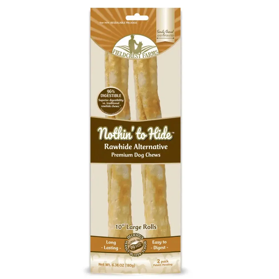 Fieldcrest Farms Nothin' to Hide Peanut Butter Flip Chips Roll Dog Treat