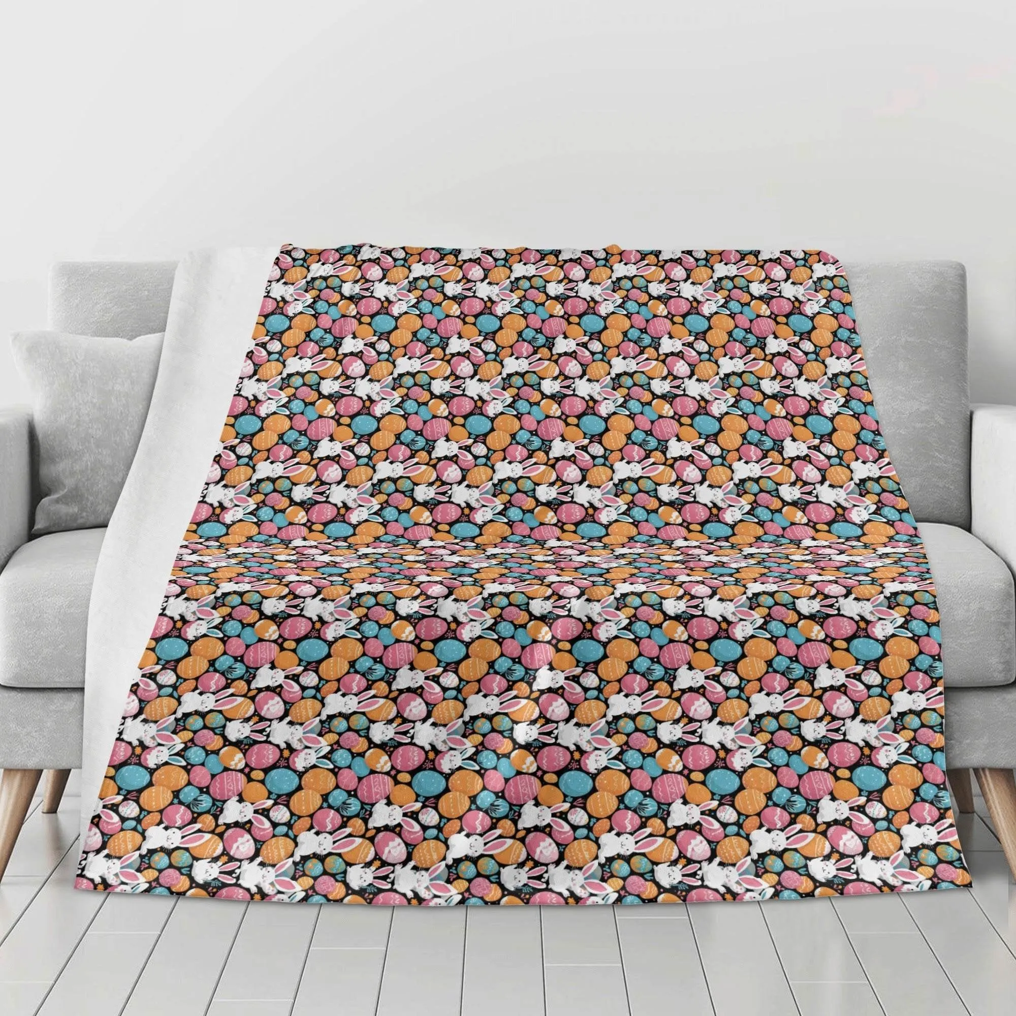 Fun Bunny Flannel Breathable Blanket 4 Sizes
