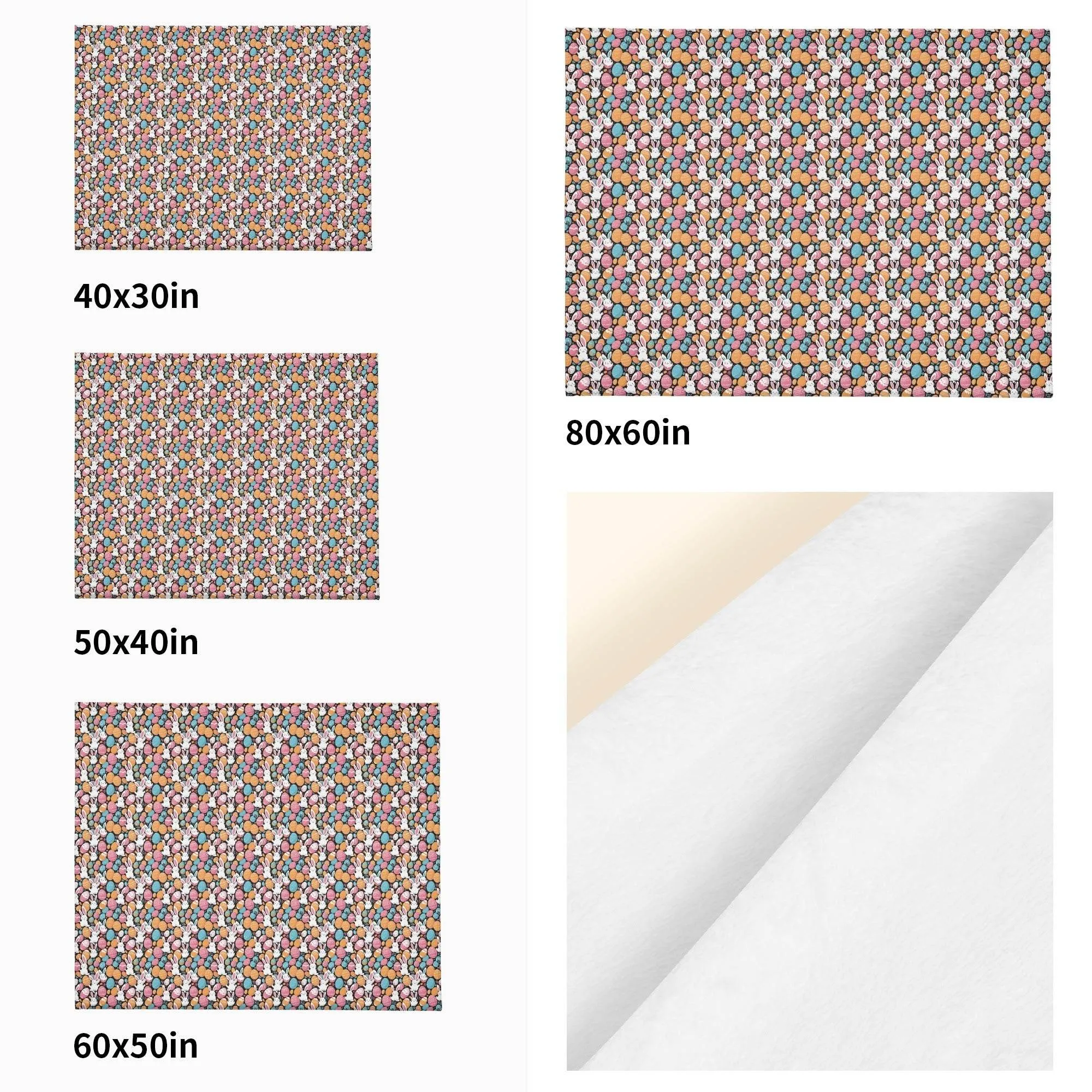 Fun Bunny Flannel Breathable Blanket 4 Sizes