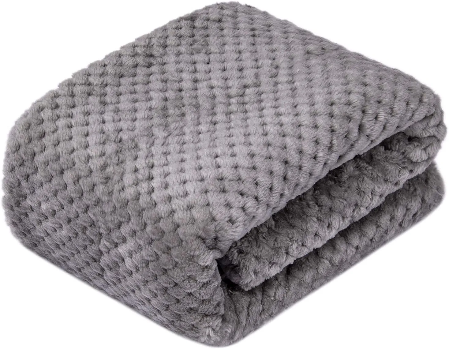 Fuzzy Dog Blanket or Cat Blanket or Pet Blanket, Warm and Soft, Plush Fleece Receiving Blankets for Dog Bed and Cat Bed, Couch, Sofa, Travel and Outdoor, Camping (Blanket (24" x 32"), DG-Flint Gray)