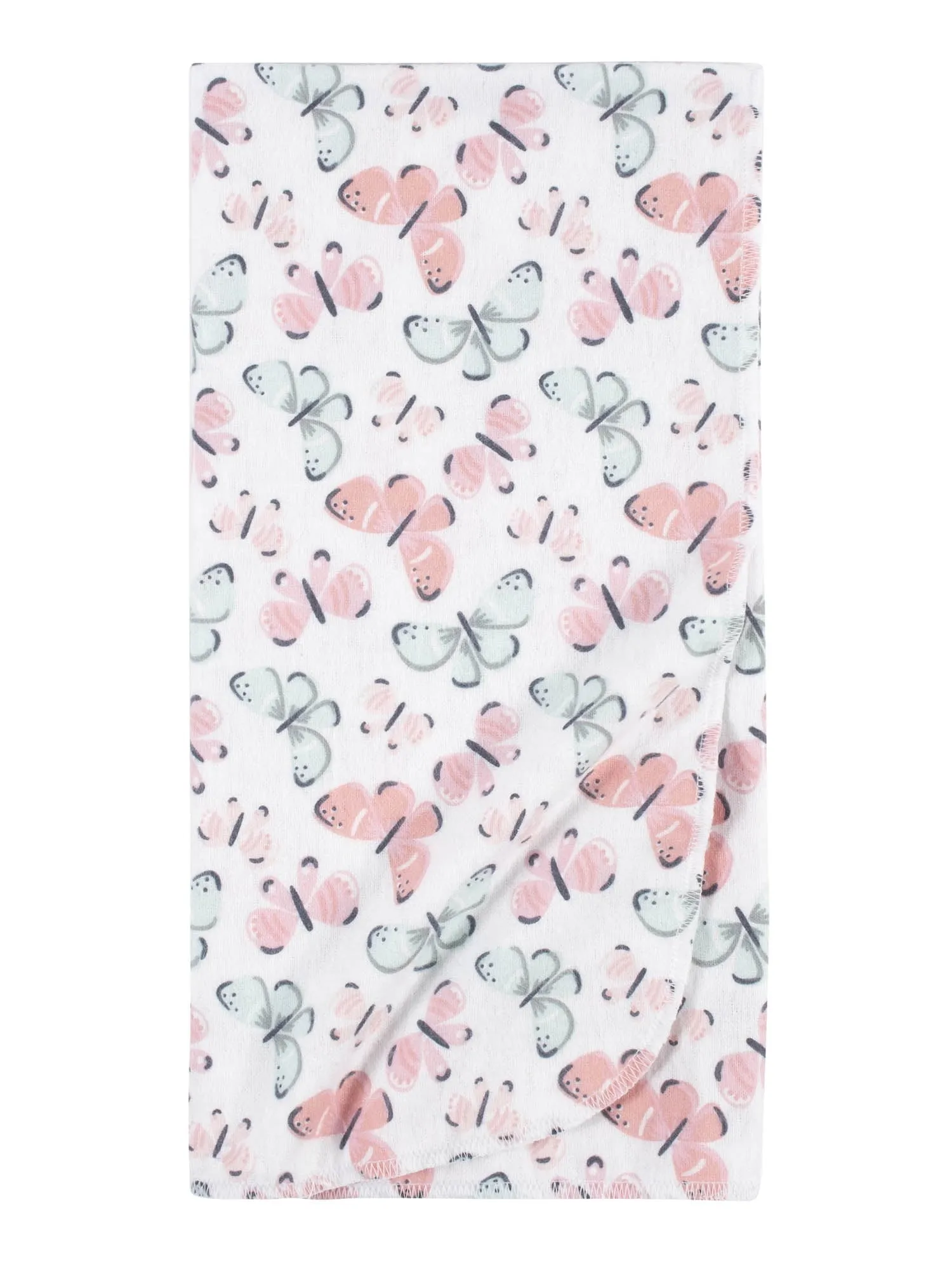 Gerber Baby Girls 100% Cotton Flannel Receiving Blankets, 5-Pack