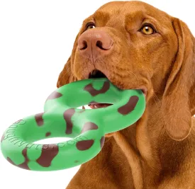 Goughnuts  Dog Toys for Aggressive Chewers | Virtually Indestructible Pull Toy for Breeds Such as Pit Bulls and German Shepherds | Heavy Duty Tug Dog Toy | Medium | Green