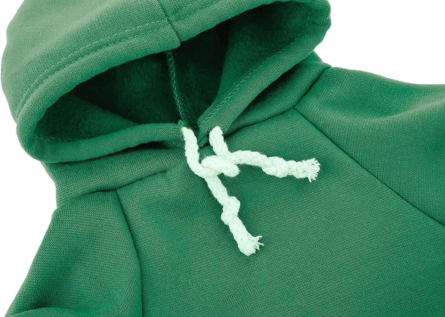 Green Dog Hoodie, Dog Clothes for Large Dogs, Fleece Dog Sweater