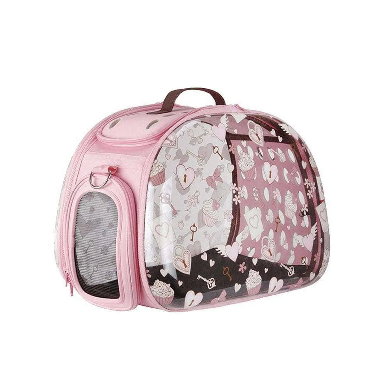 Ibiyaya Hello World Pet Carrier | Transparent Hard Rock