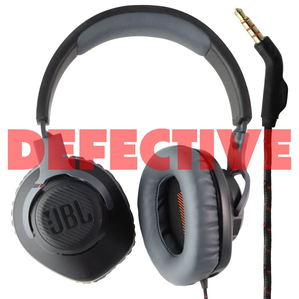 JBL Quantum 100 Wired Over-Ear Gaming Headphones - Black