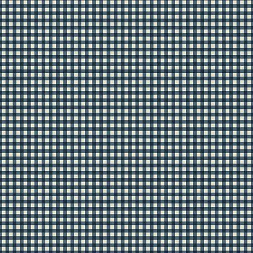 Jingle Bell Flannel - Village Check Blue