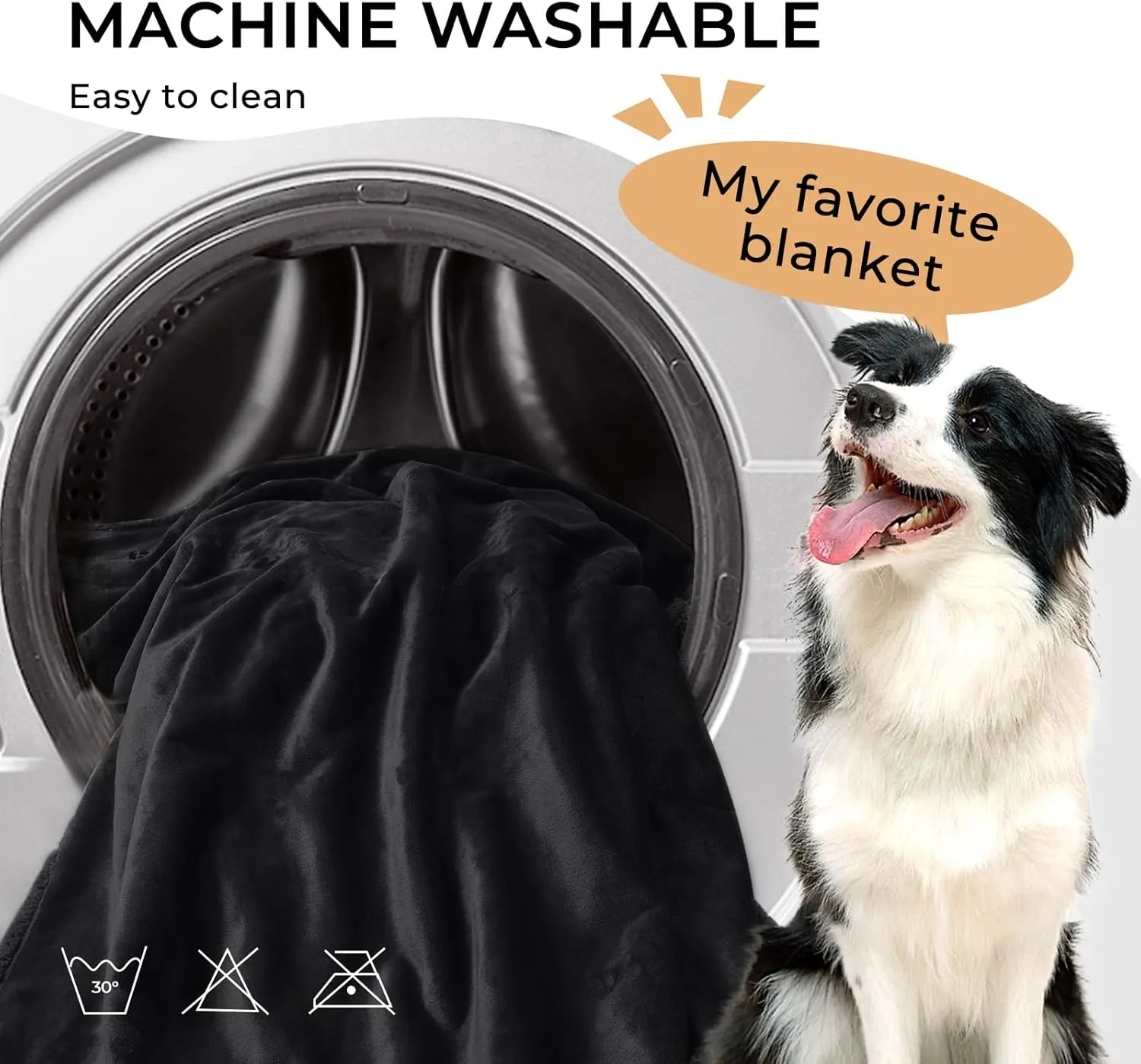 Luciphia Waterproof Blanket for Large Dogs Liquid Proof Furniture Protector Washable Pet Reversible Bed Cover for Couch Soft Sherpa Fleece Cat Blankets for Small Medium Black X-Large85" x 57"