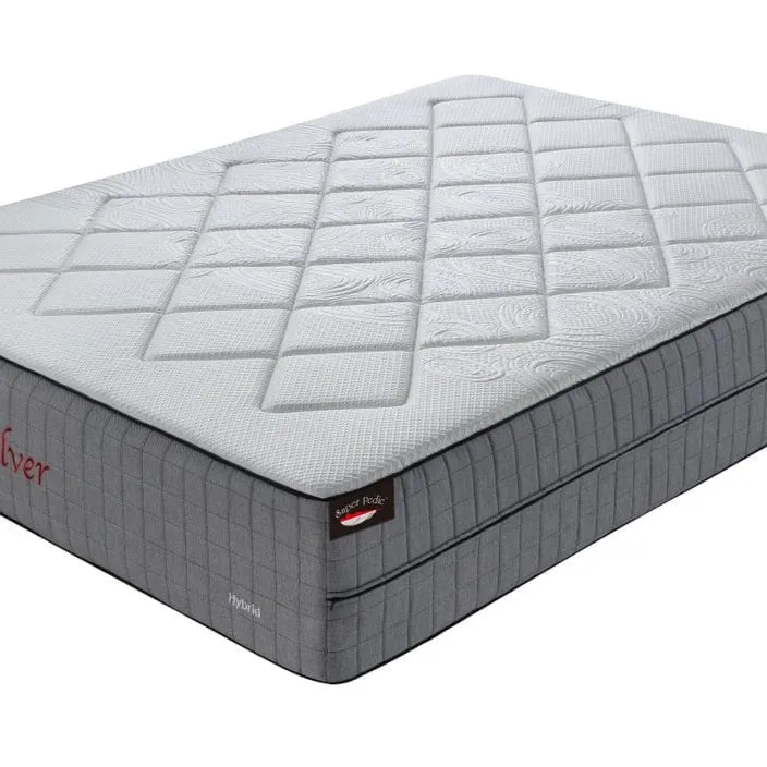 luxury water cool gel memory foam full size mattress with cooling silk fabric