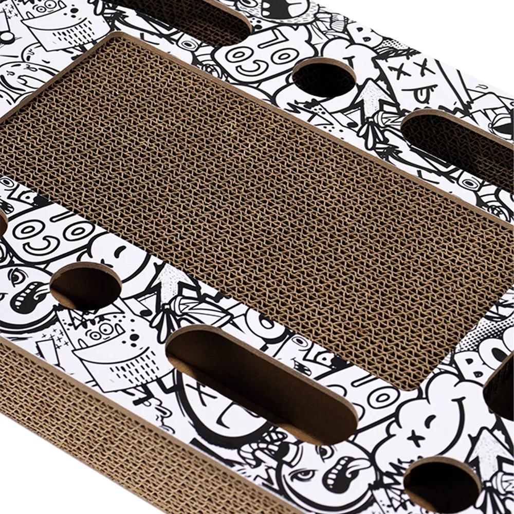 M-PETS Freestyle Cat Scratcher Black & White