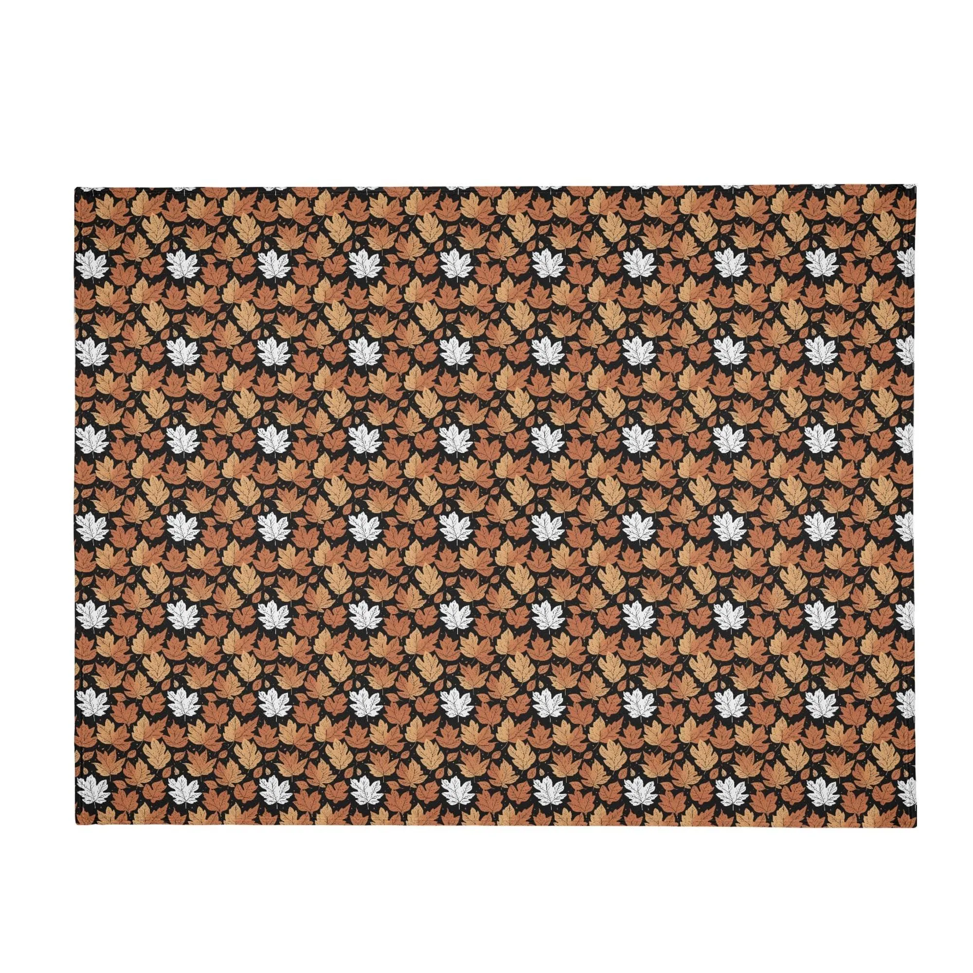 Maple Leaves Flannel Breathable Blanket 4 Sizes