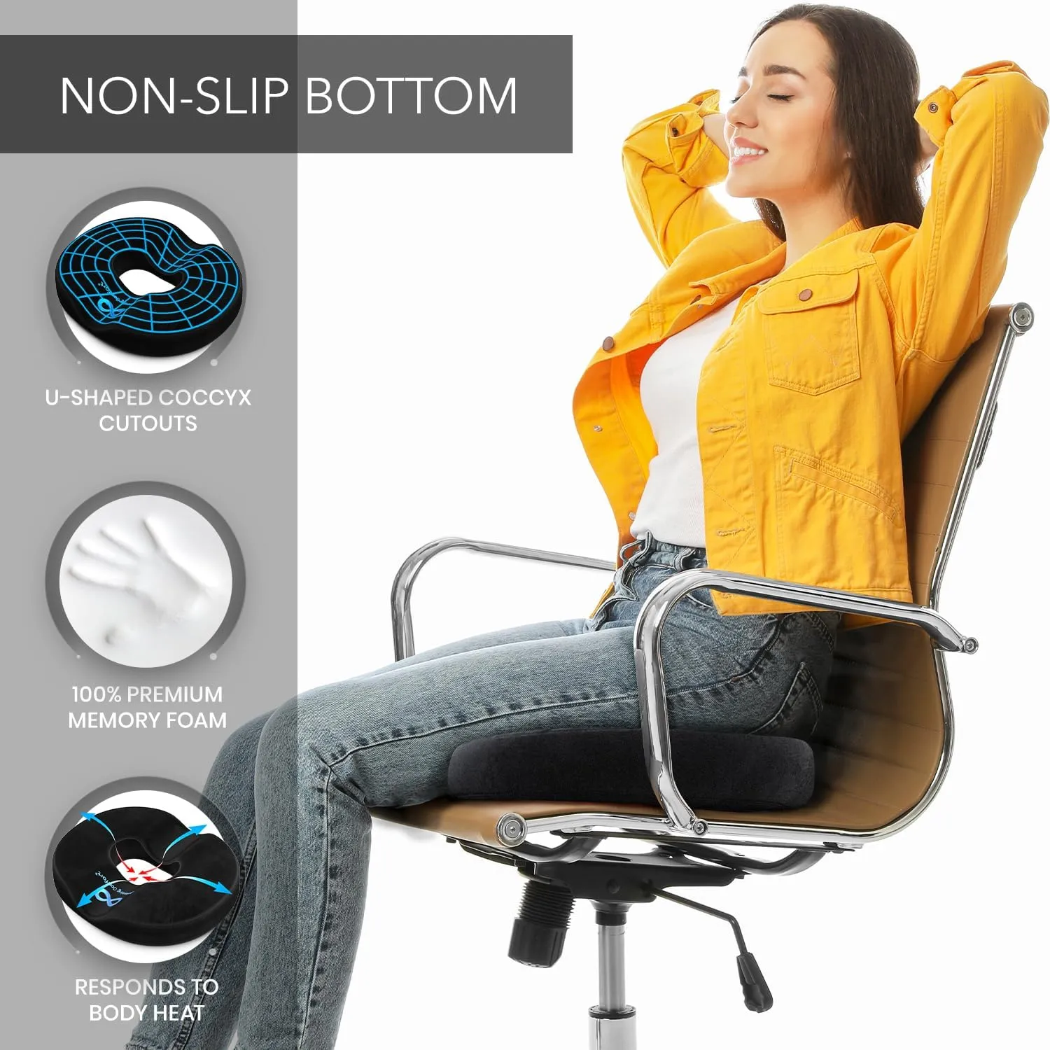 Memory Foam Seat Cushions for Office Chairs