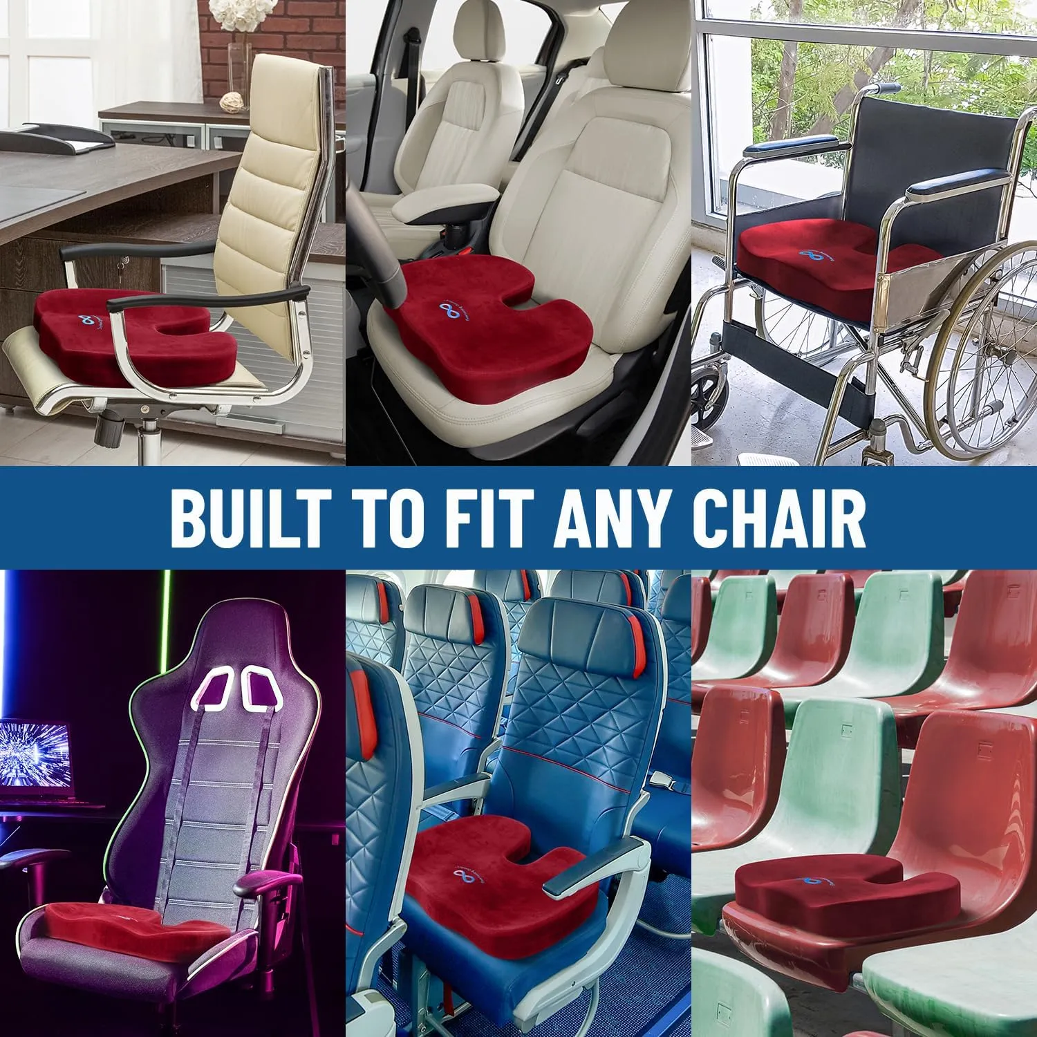 Memory Foam Seat Cushions for Office Chairs
