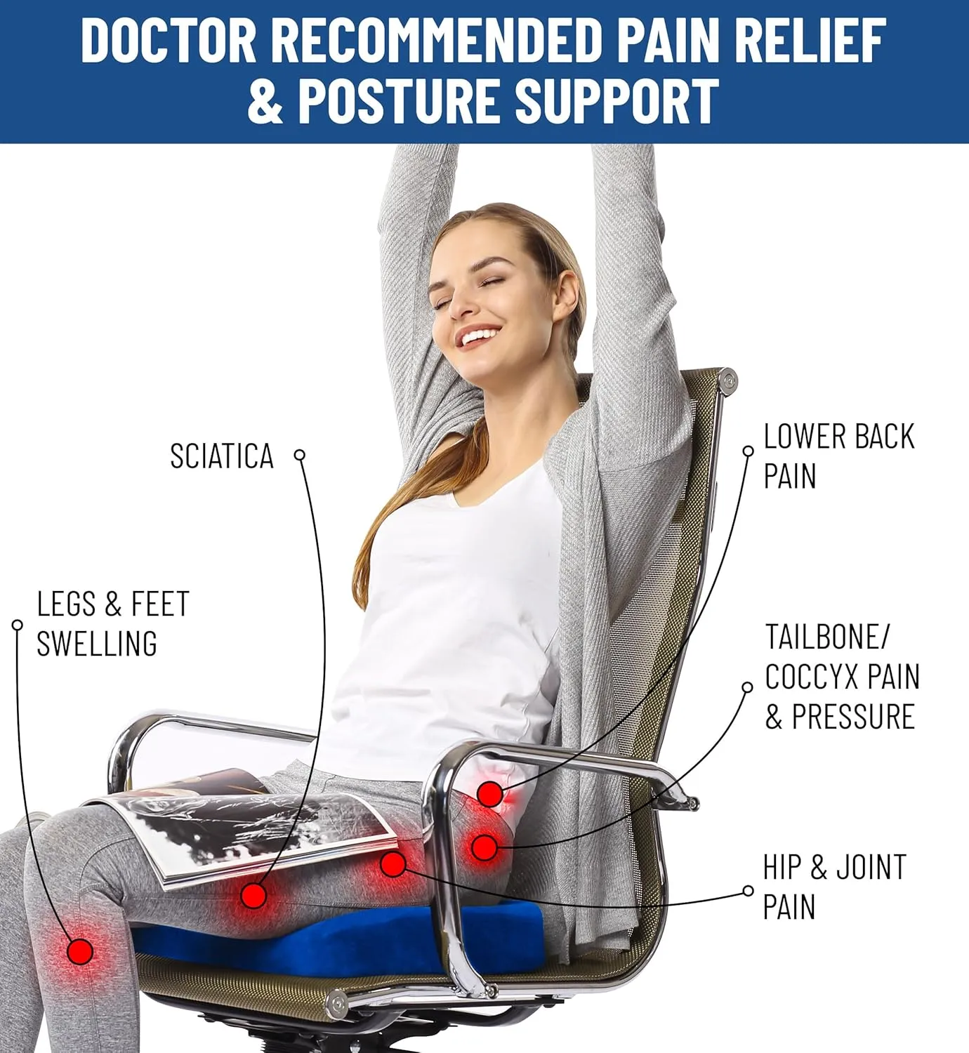 Memory Foam Seat Cushions for Office Chairs
