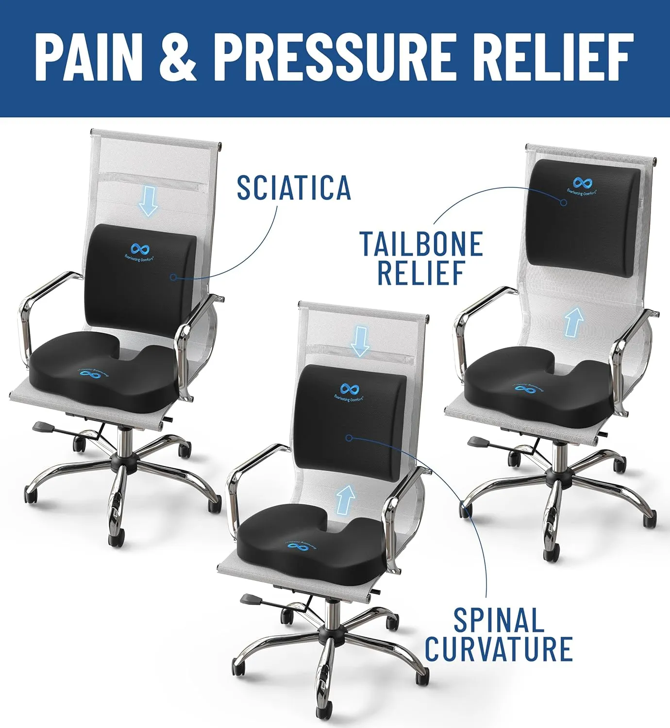 Memory Foam Seat Cushions for Office Chairs