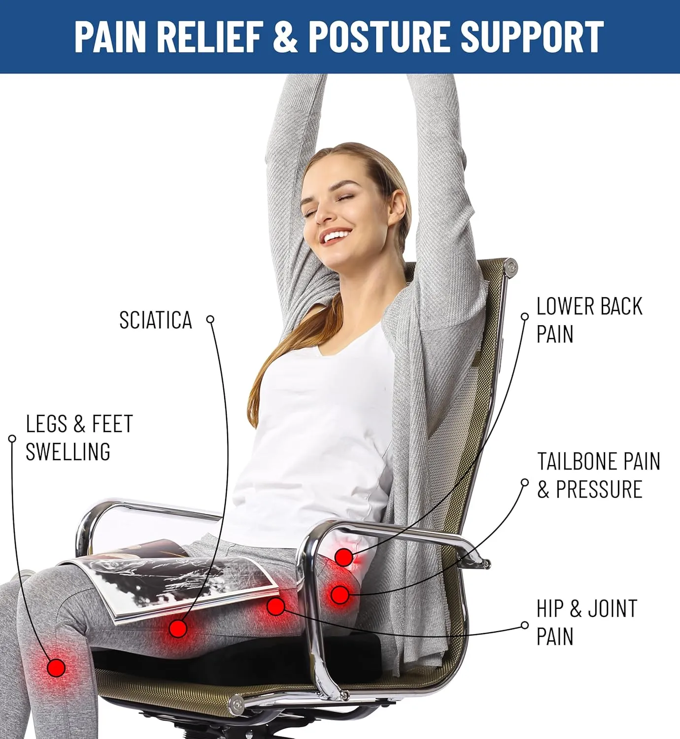Memory Foam Seat Cushions for Office Chairs