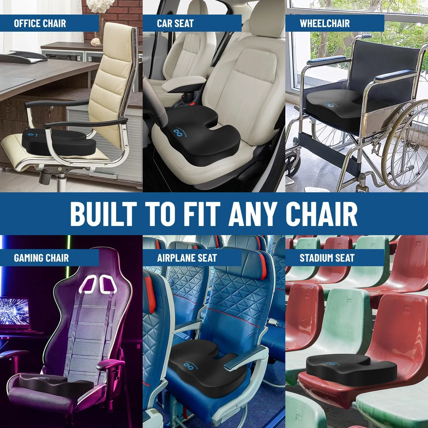 Memory Foam Seat Cushions for Office Chairs