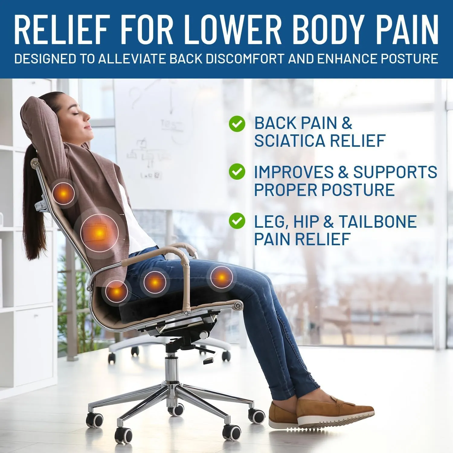 Memory Foam Seat Cushions for Office Chairs