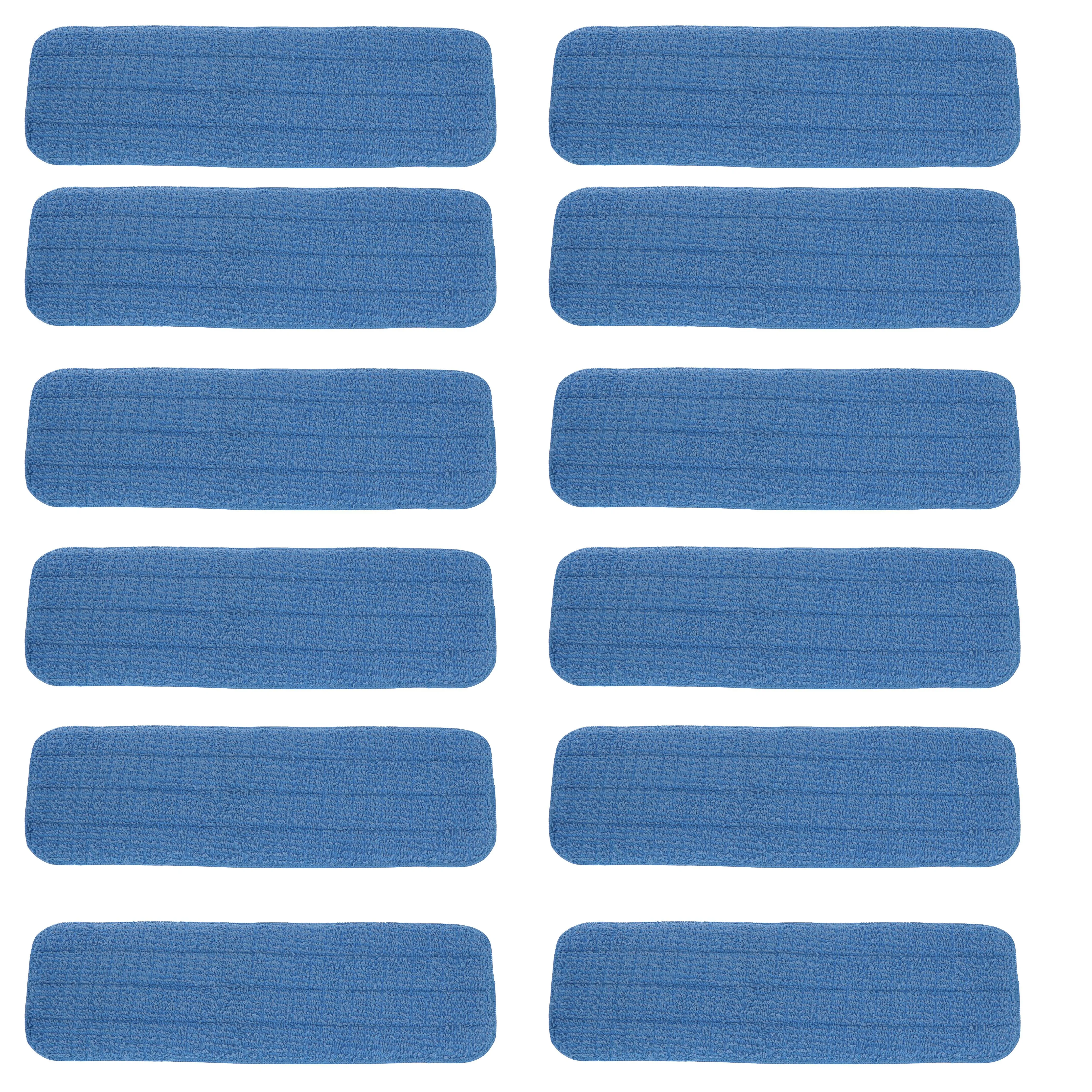 MicroFiber Swivel Mop Pad Refill, 12 pack