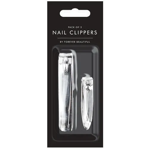 Nail Clippers 2 Pack - Stainless Steel Precision Cutter Set